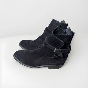 Thursday Boot Company Rogue Jodhpur Boots Black Suede, Size 9.5 US